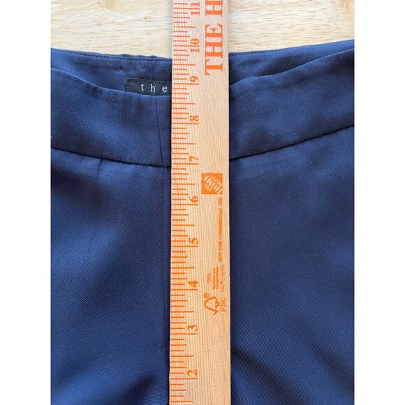 Theory Timba Madera Tapered Leg Pant Navy Women's 0 - Picture 9 of 10